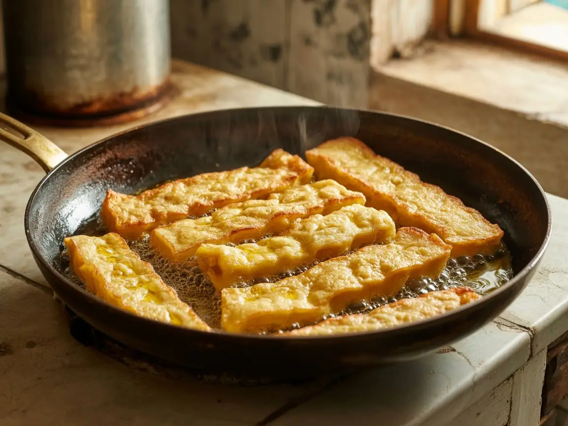 Panissa (Chickpea Fritters) in Genoa
