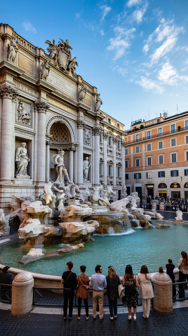 Trevi Fountain Area Central Rome Dining