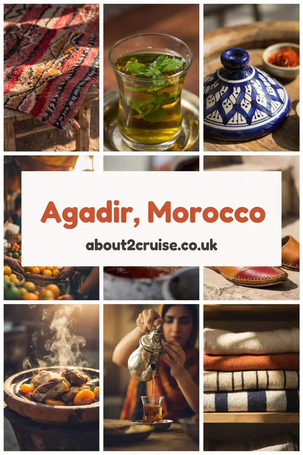Agadir cruise port: vision board of local experiences in Agadir, Morocco