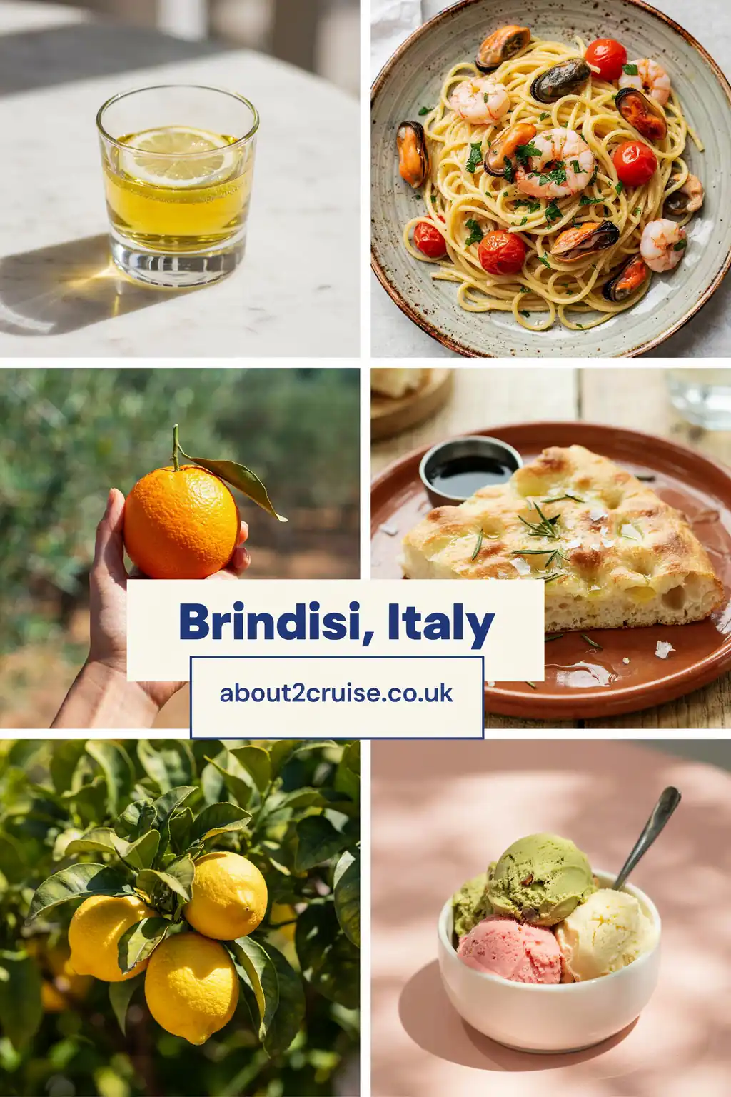 Brindisi cruise port: vision board of local experiences in Brindisi, Italy