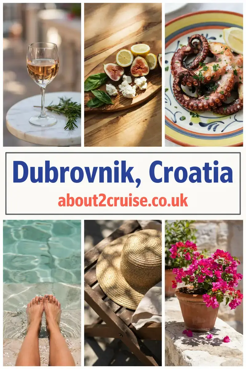 Dubrovnik cruise port: vision board of local experiences in Dubrovnik, Croatia