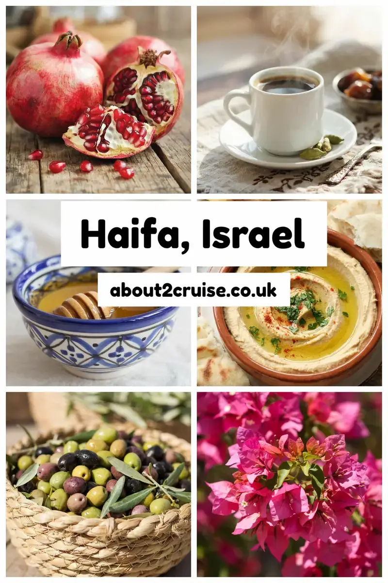 Haifa cruise port: vision board of close up local experiences in Haifa, Israel