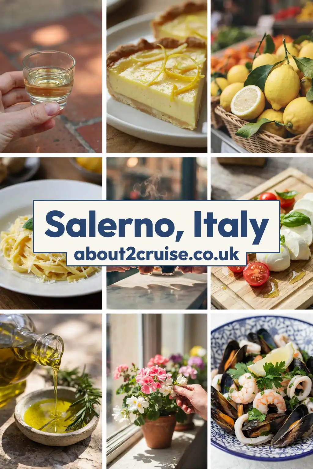 Salerno cruise port: vision board of close up local experiences in Salerno, Italy