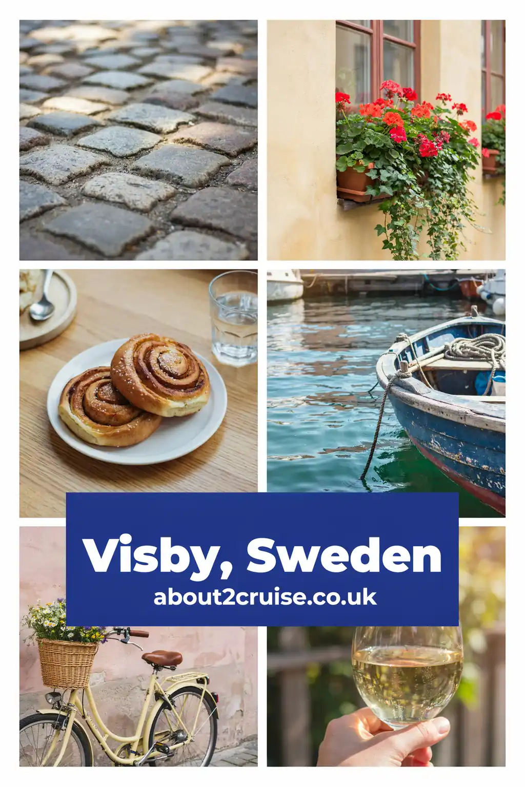 Visby cruise port: vision board of local experiences in Visby, Sweden